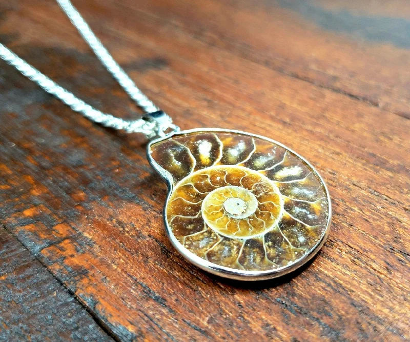 Ammonite Fossil Necklace