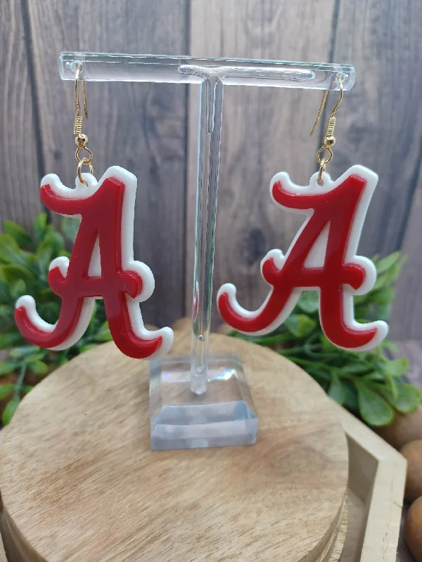 Letter "A" Earrings