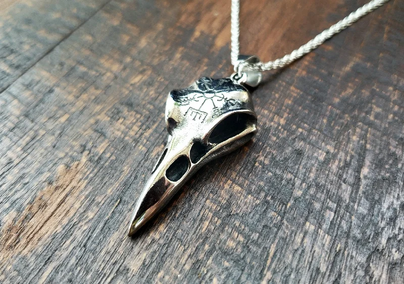 Nordic Bird Skull Necklace