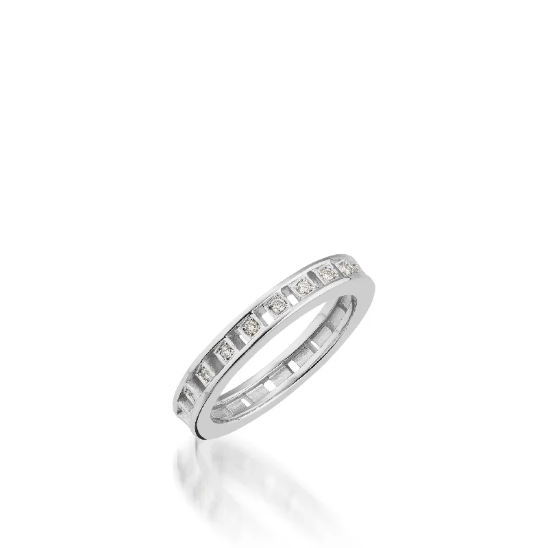 Cascade Diamond Stack Ring