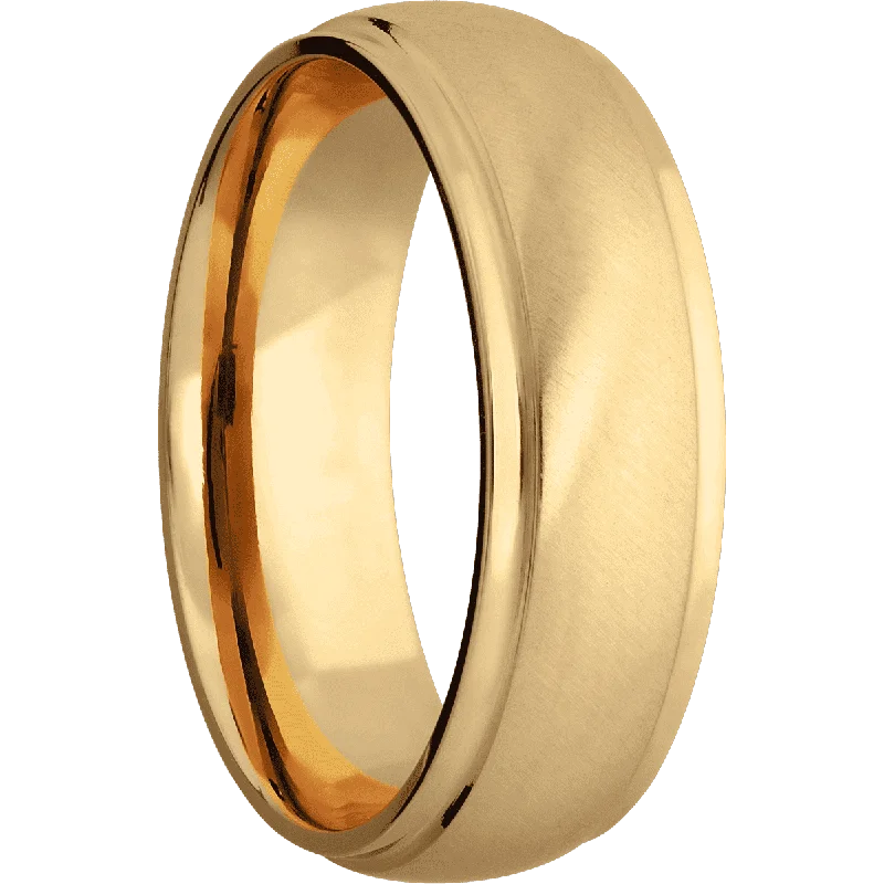 14K Yellow Gold with Anglesatin , Polish Finish