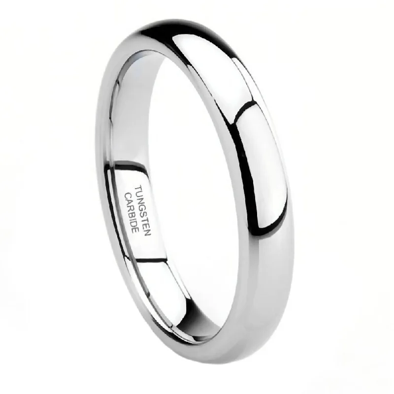 Gatlin: 3mm Comfort Fit Domed Tungsten Carbide Unisex Wedding Band