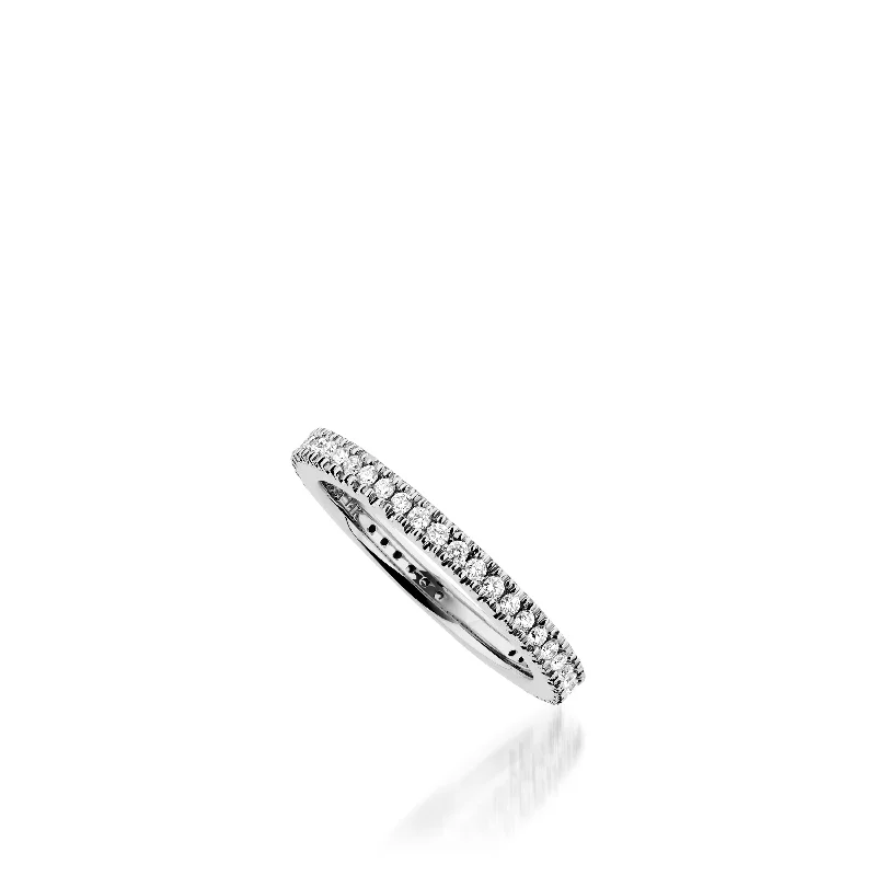 Essence Pave Diamond Wedding Band