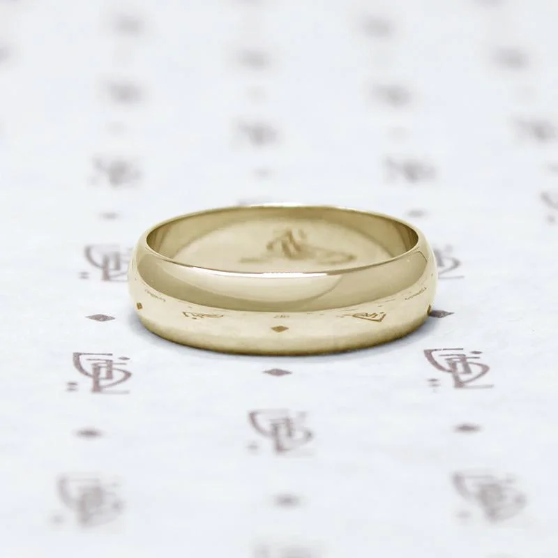 Classic Half Round Wedding Band