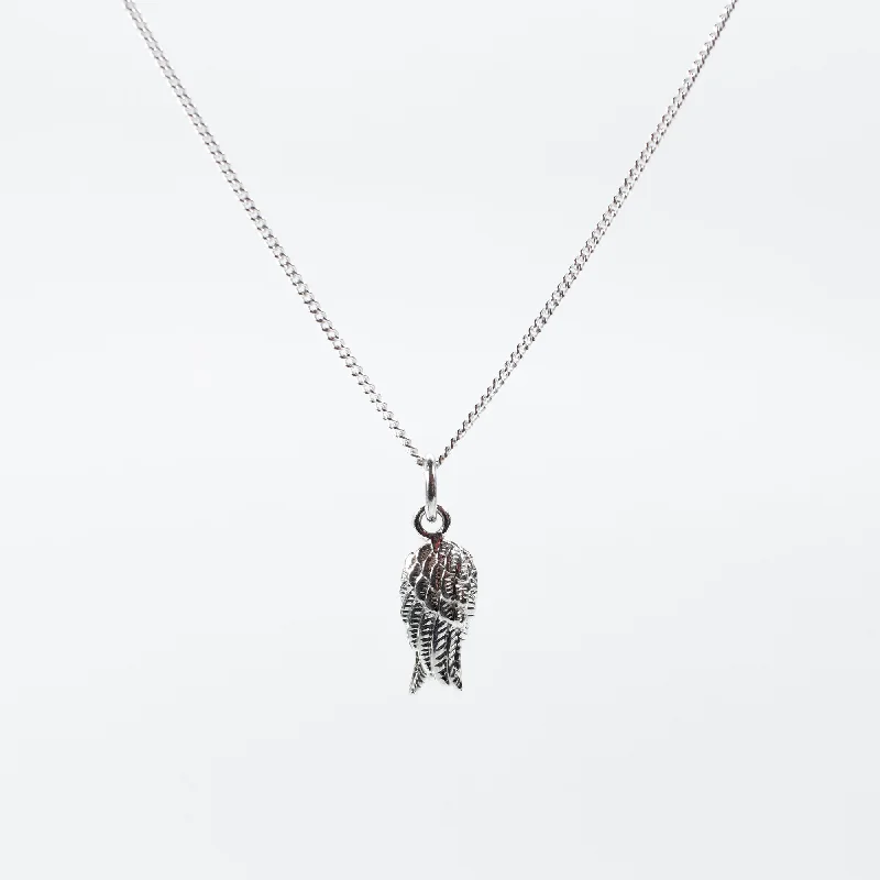 Silver Double Wing Necklace