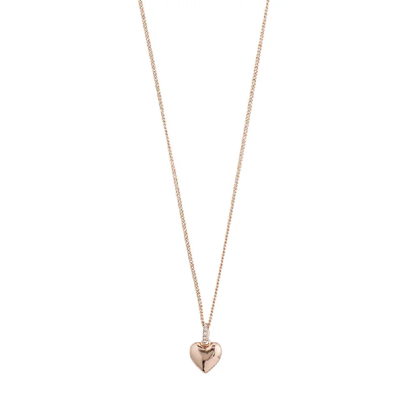 Sophia Rose Gold Plated Crystal Necklace