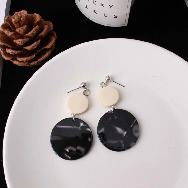 Grey Marble Earrings