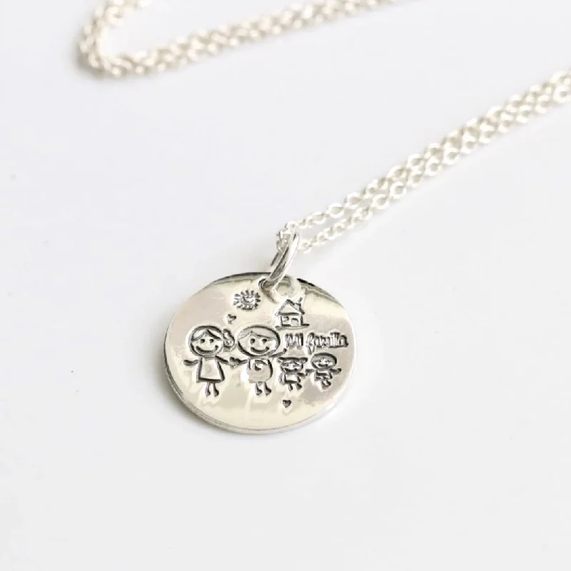 Family Disc Necklace