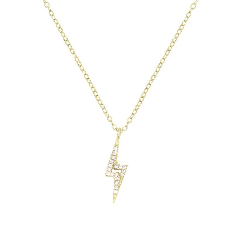 Athens Lightening Bolt Chain Necklace