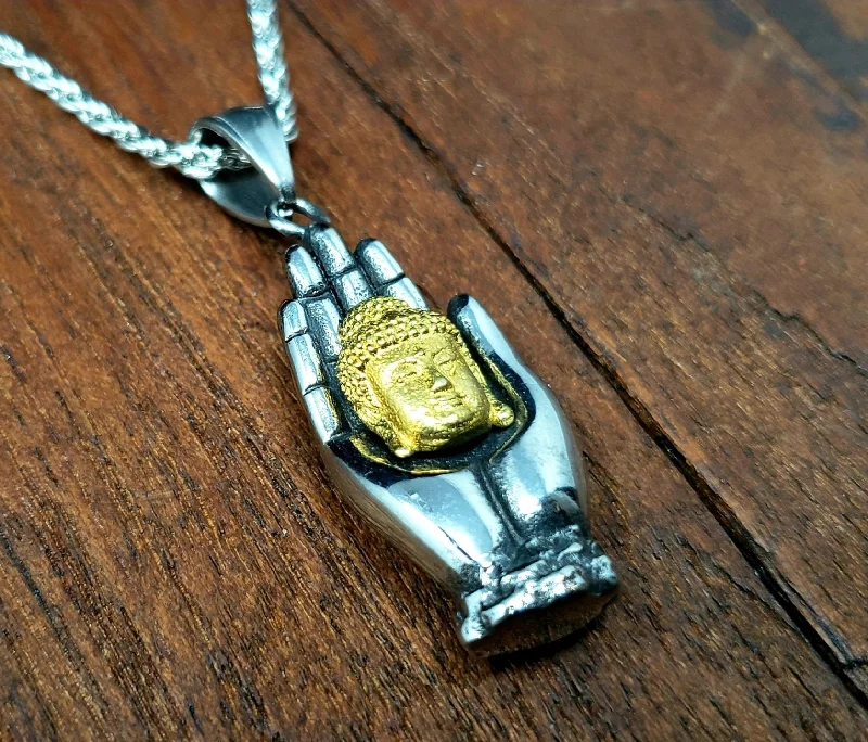 Abhaya Mudra Buddha Necklace