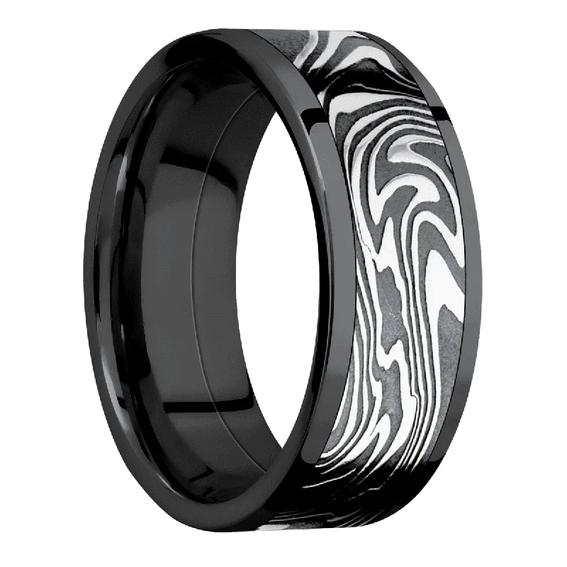 Zirconium with Polish Finish and Kinetic Inlay