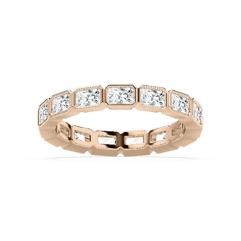 Horizontal Radiant Eternity Ring