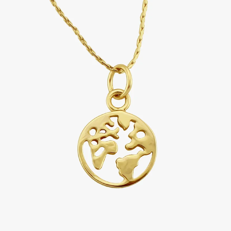 Traveller World Map Necklace