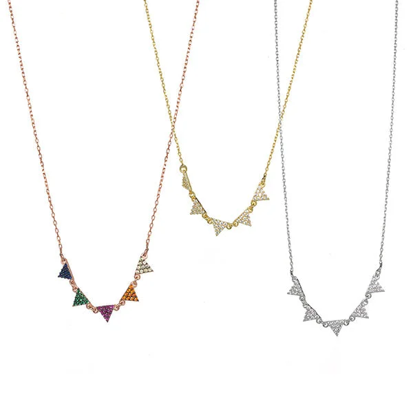 5 Triangle Necklace