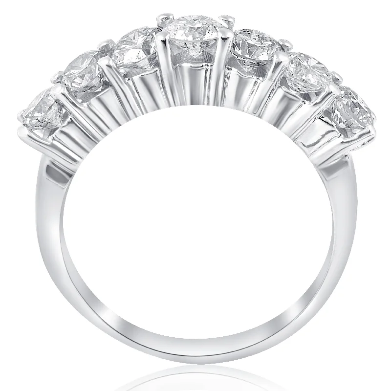 1 3/4 ct Round Diamond Wedding Anniversary White Gold Ring