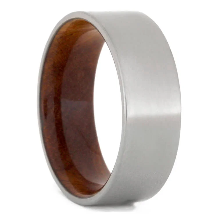 Sindora Wood Sleeve Ring with Titanium Band