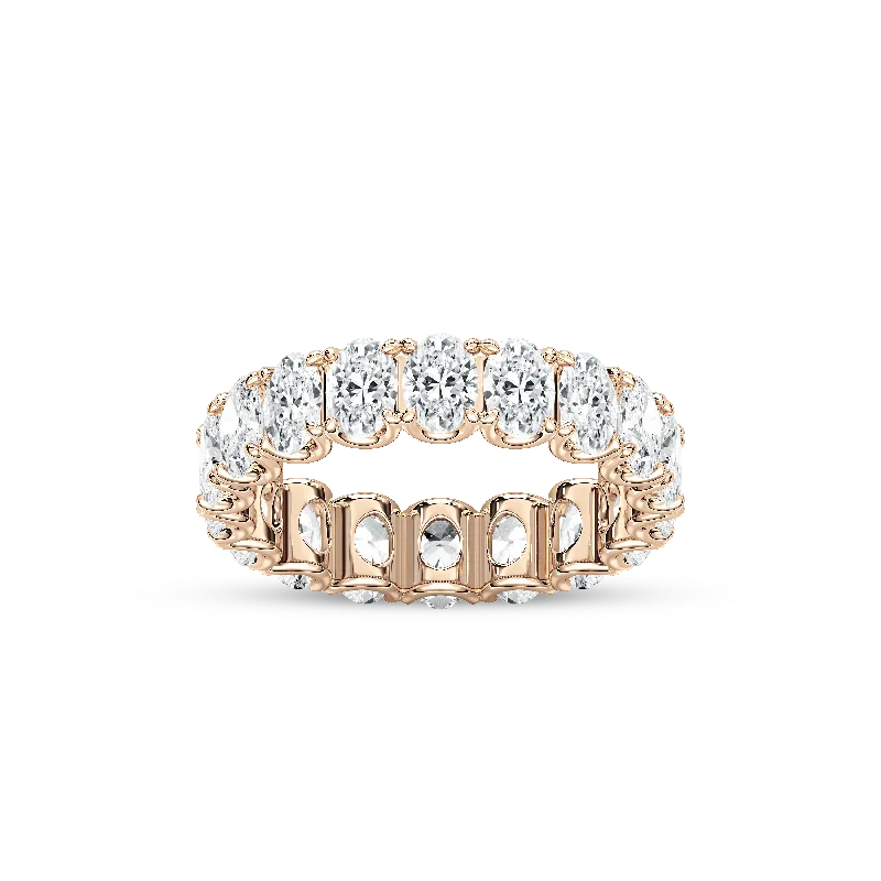 Double U Prong Eternity Band