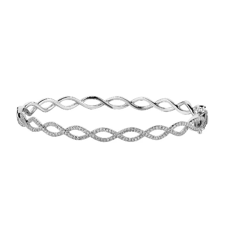 TWISTED DIAMOND BANGLE