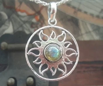 Labradorite Sacred Sun Necklace