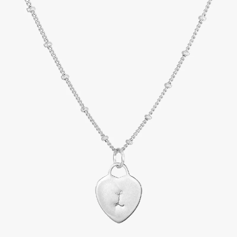 Personalized Heart Satellite Necklace