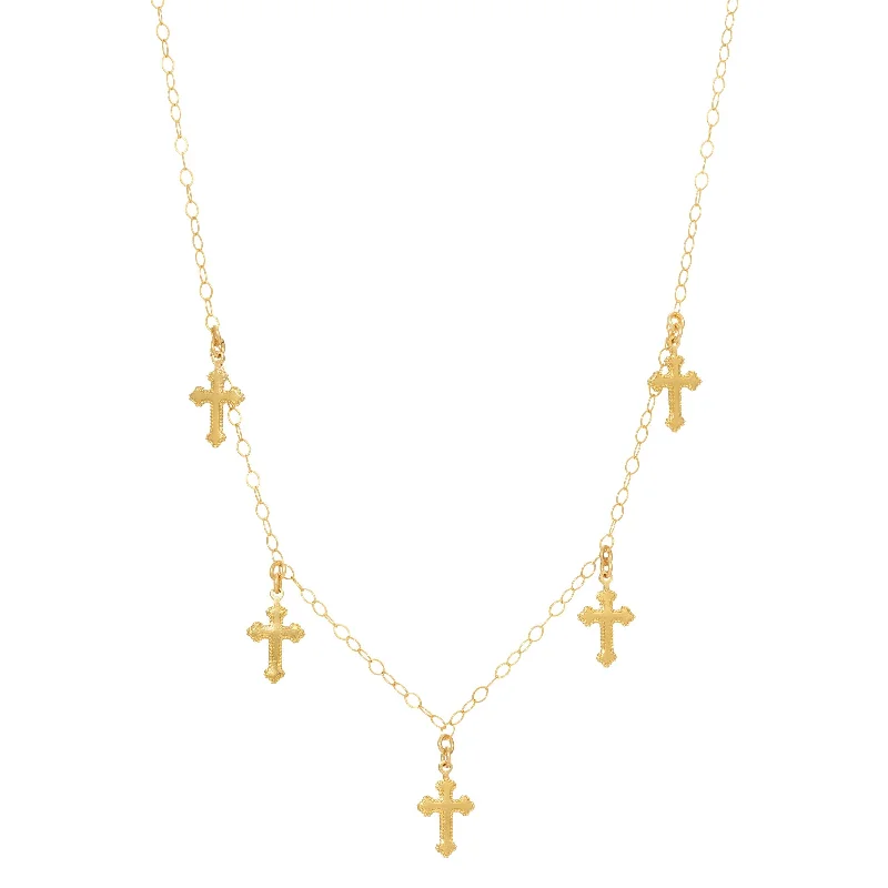 Tiny Crosses Necklace